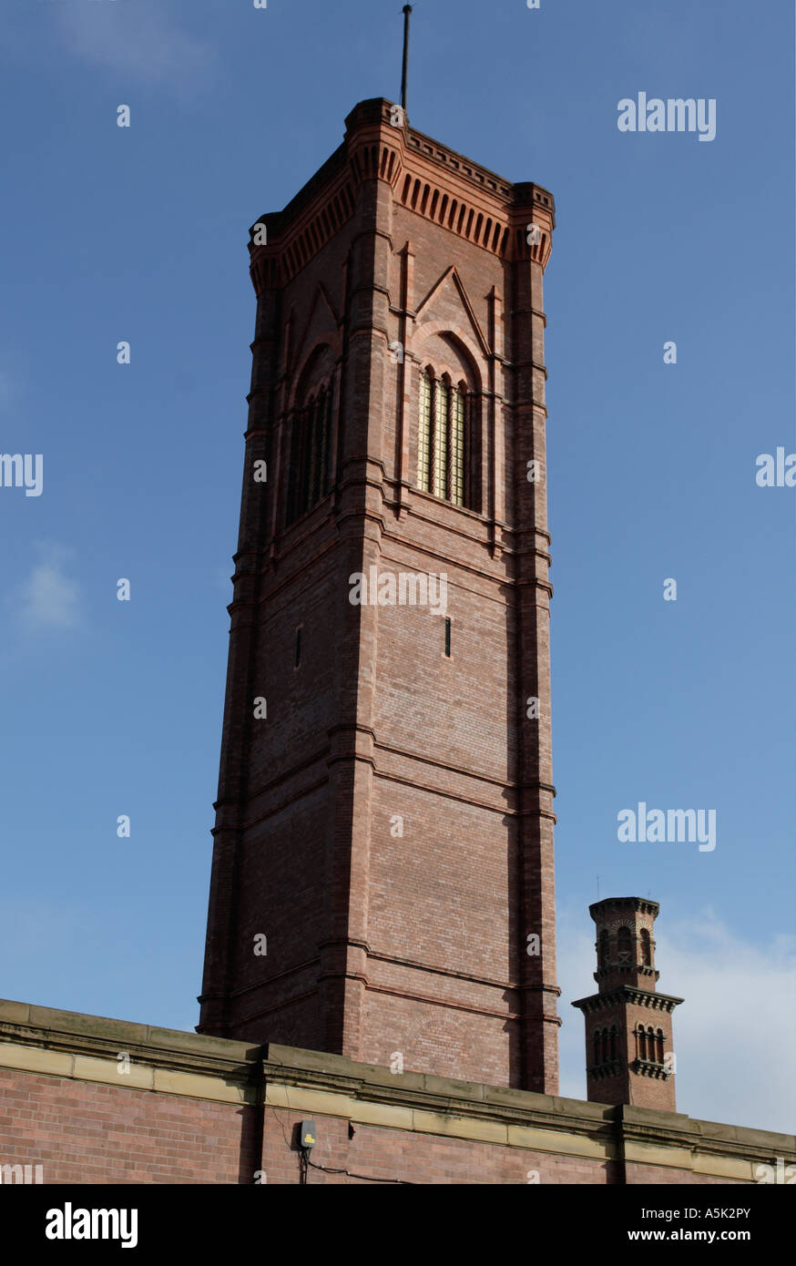 Turm, Mühle, Leeds, West Yorkshire, Großbritannien Stockfoto