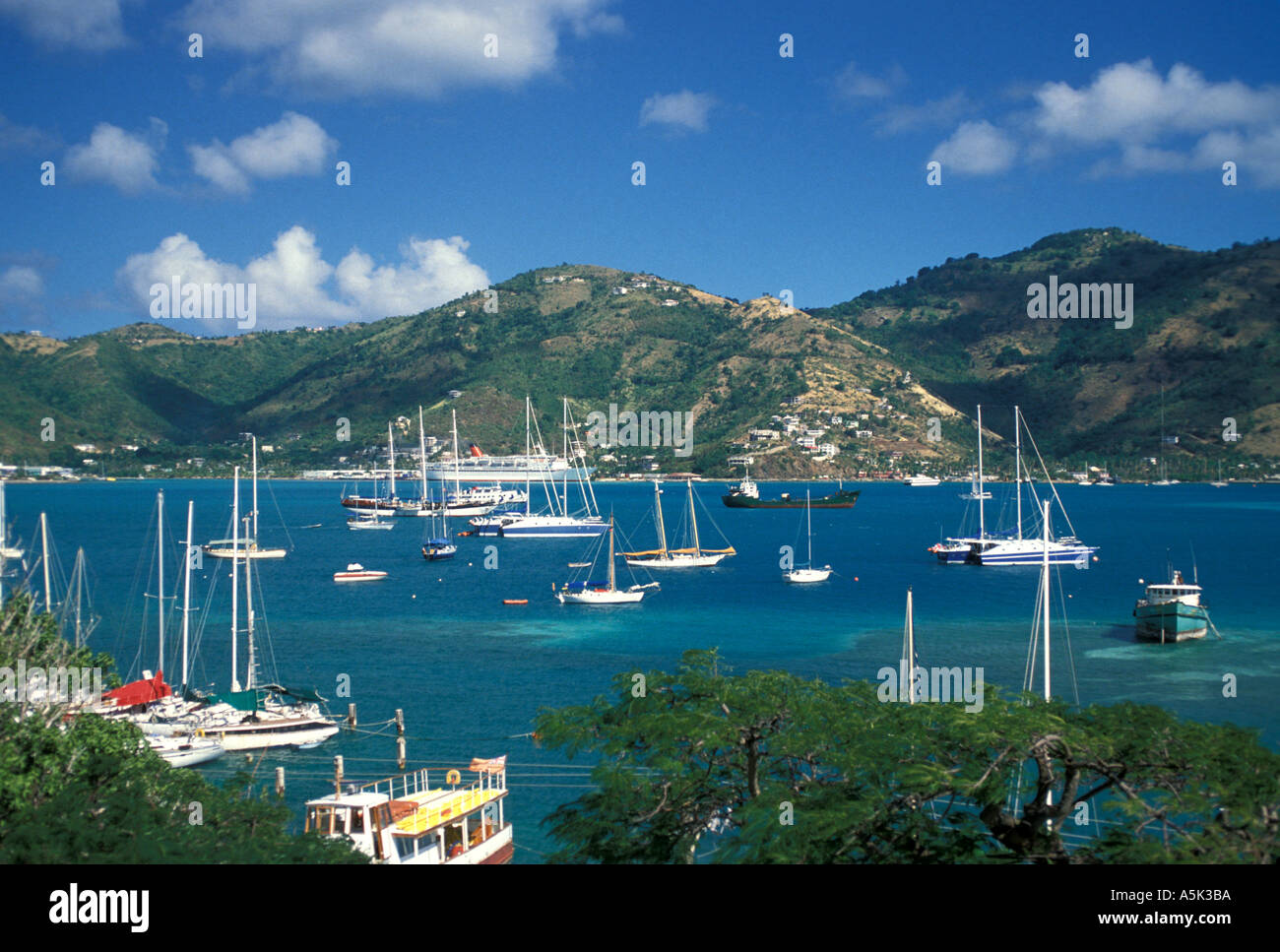 British Virgin Islands Tortola Roadtown Stockfoto