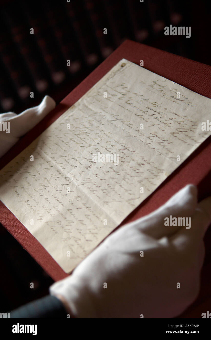 Memorandum über weibliche Krankenpflege in Armee Krankenhäuser Mai 1857 auf Edinburgh Nationalarchiv 9. März 2007 vorgestellt Stockfoto