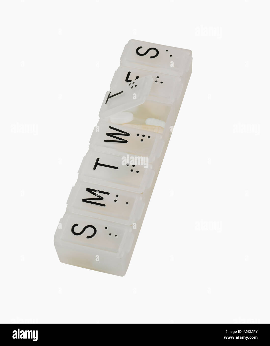 Studioaufnahme von Pille-organizer Stockfoto