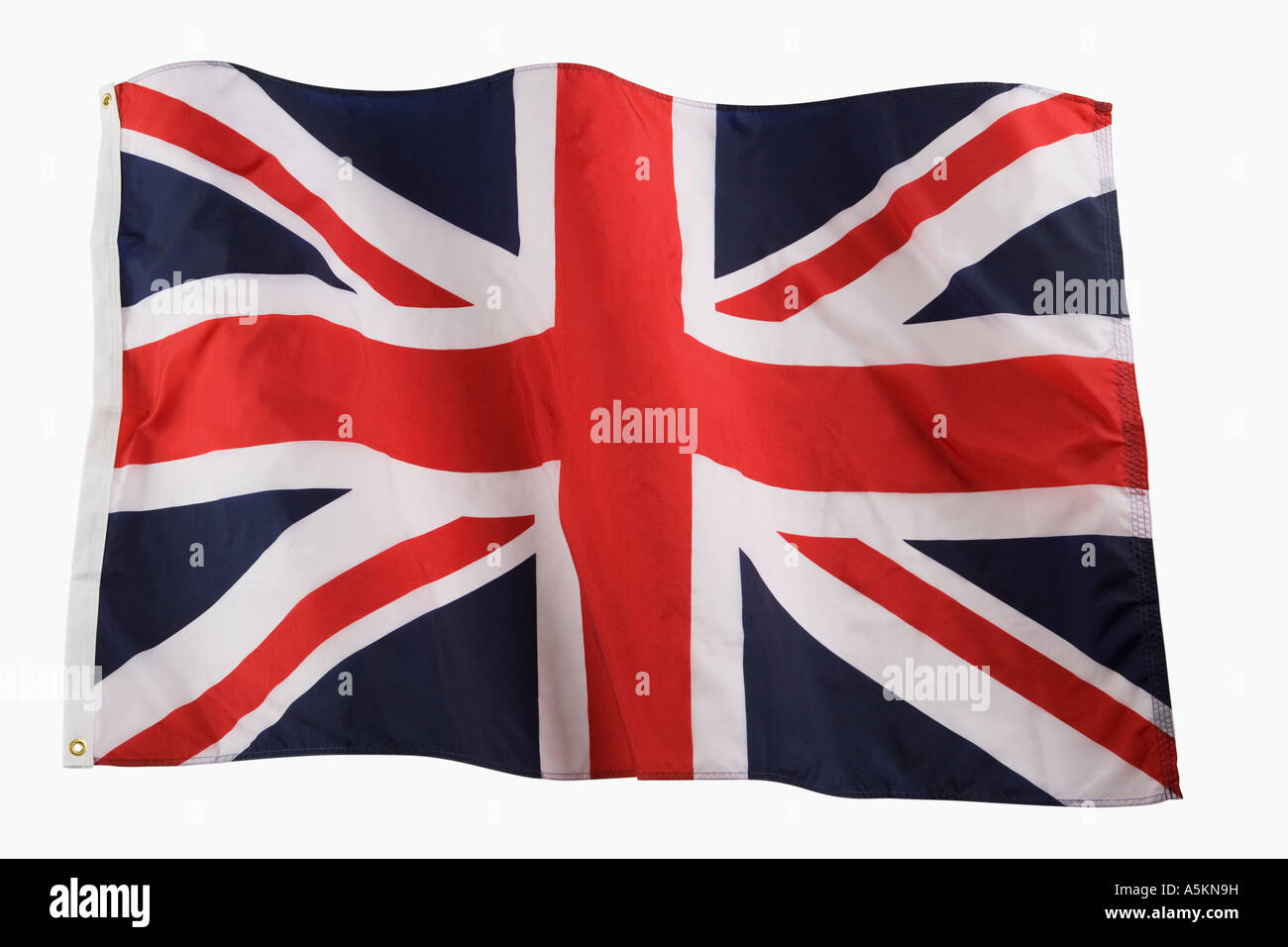 Studioaufnahme der britischen Flagge Stockfoto