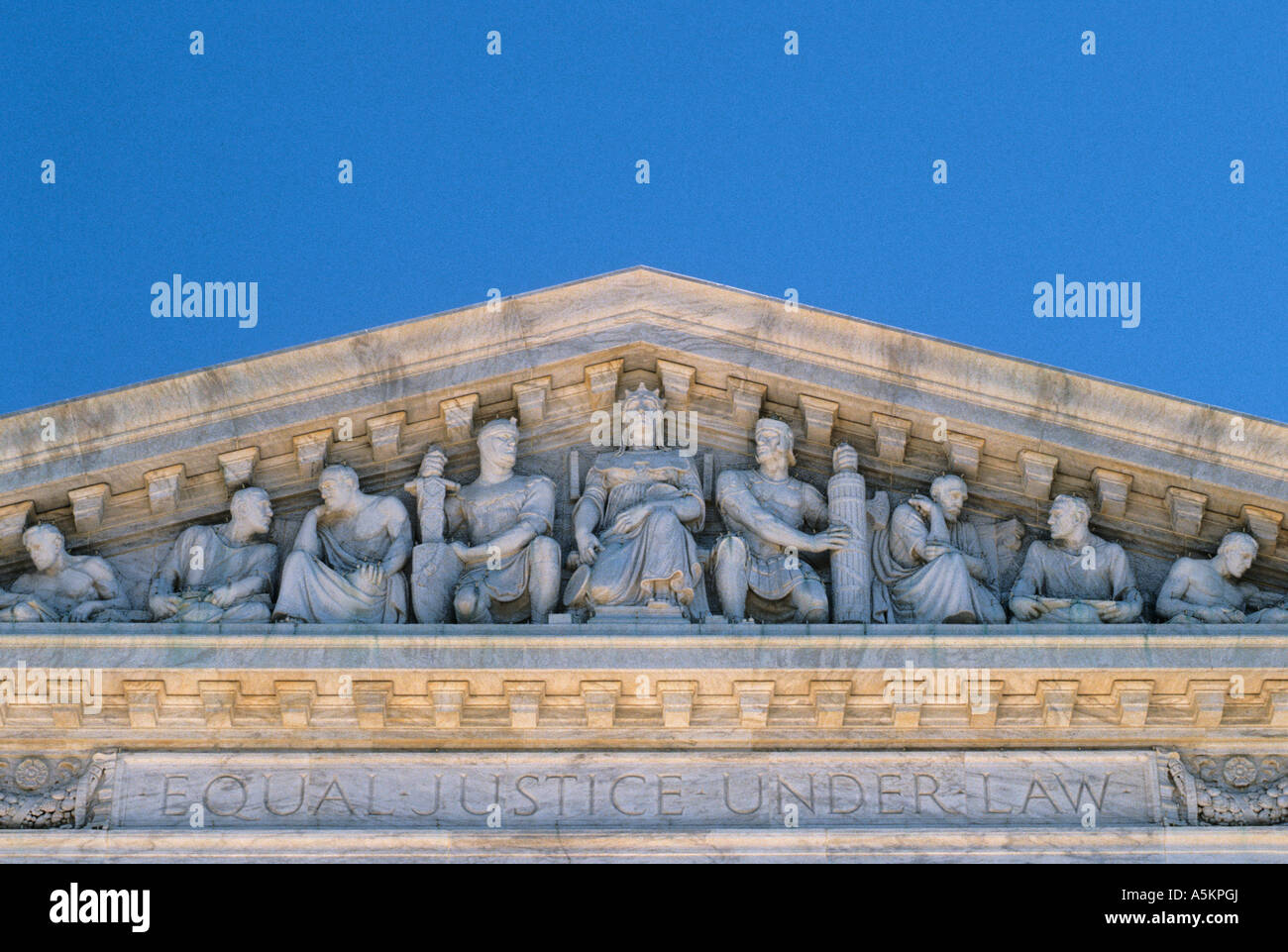Washington DC das oberste Gericht der Vereinigten Staaten von Amerika Regierung Gebäude Stockfoto
