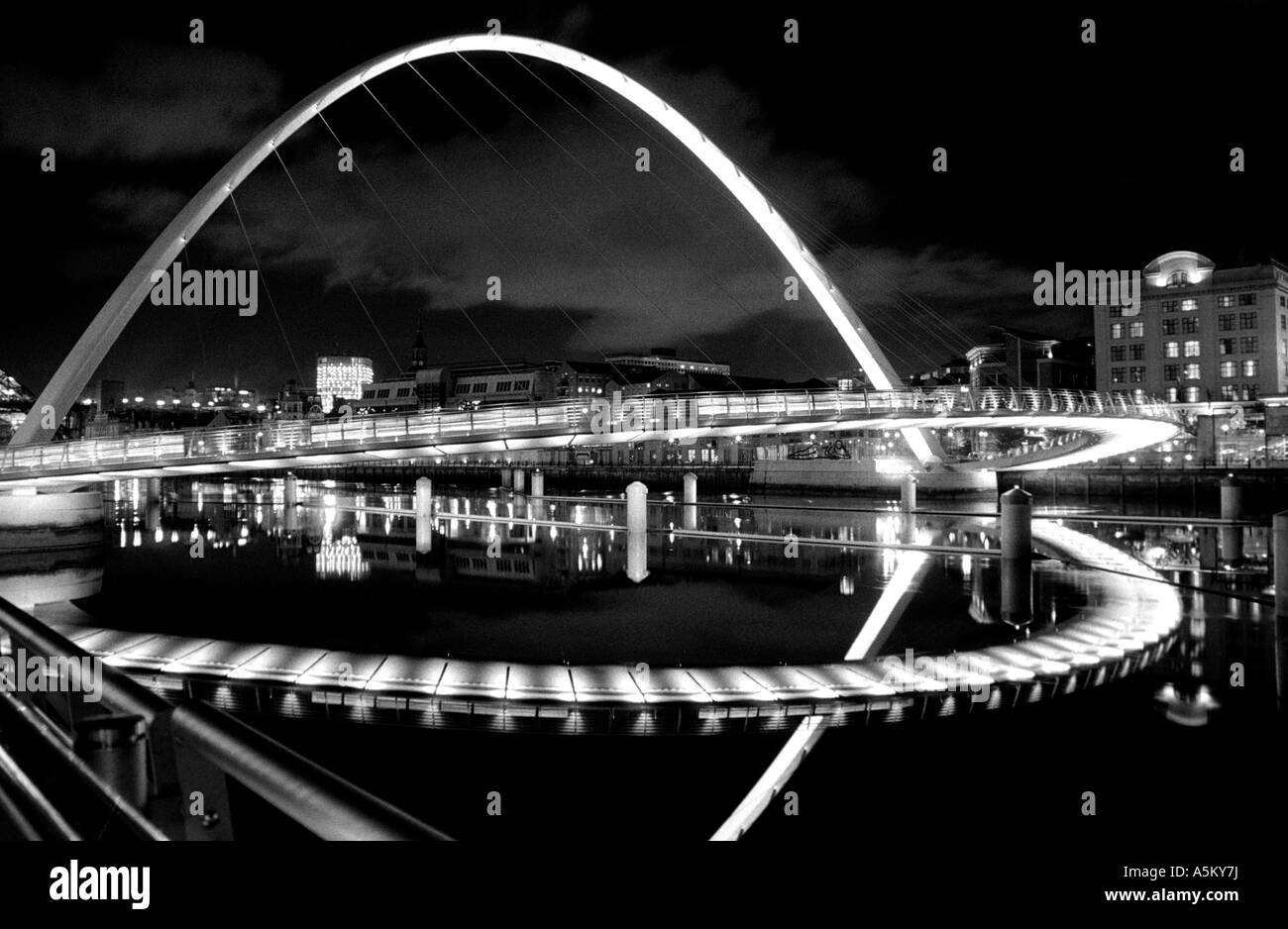 Gateshead Millennium Bridge, England Stockfoto