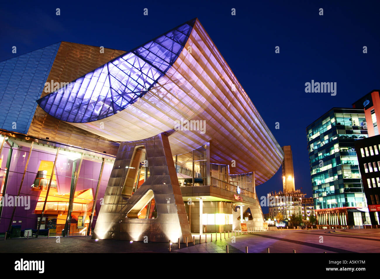 Das Lowry Centre, Salford Quays, Greater Manchester Stockfoto