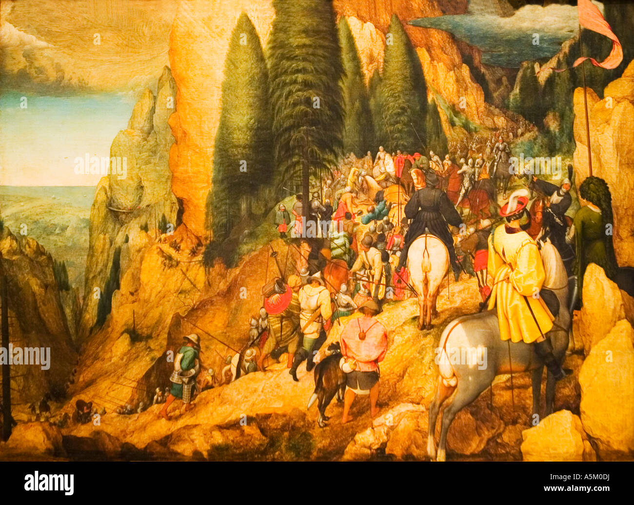 Bekehrung des Apostels Paulus gemalt von Pieter Bruegel die ältere im Jahre  1567 in der bildenden Kunst Kunsthistorisches Museum Wien Österreich E  Stockfotografie - Alamy