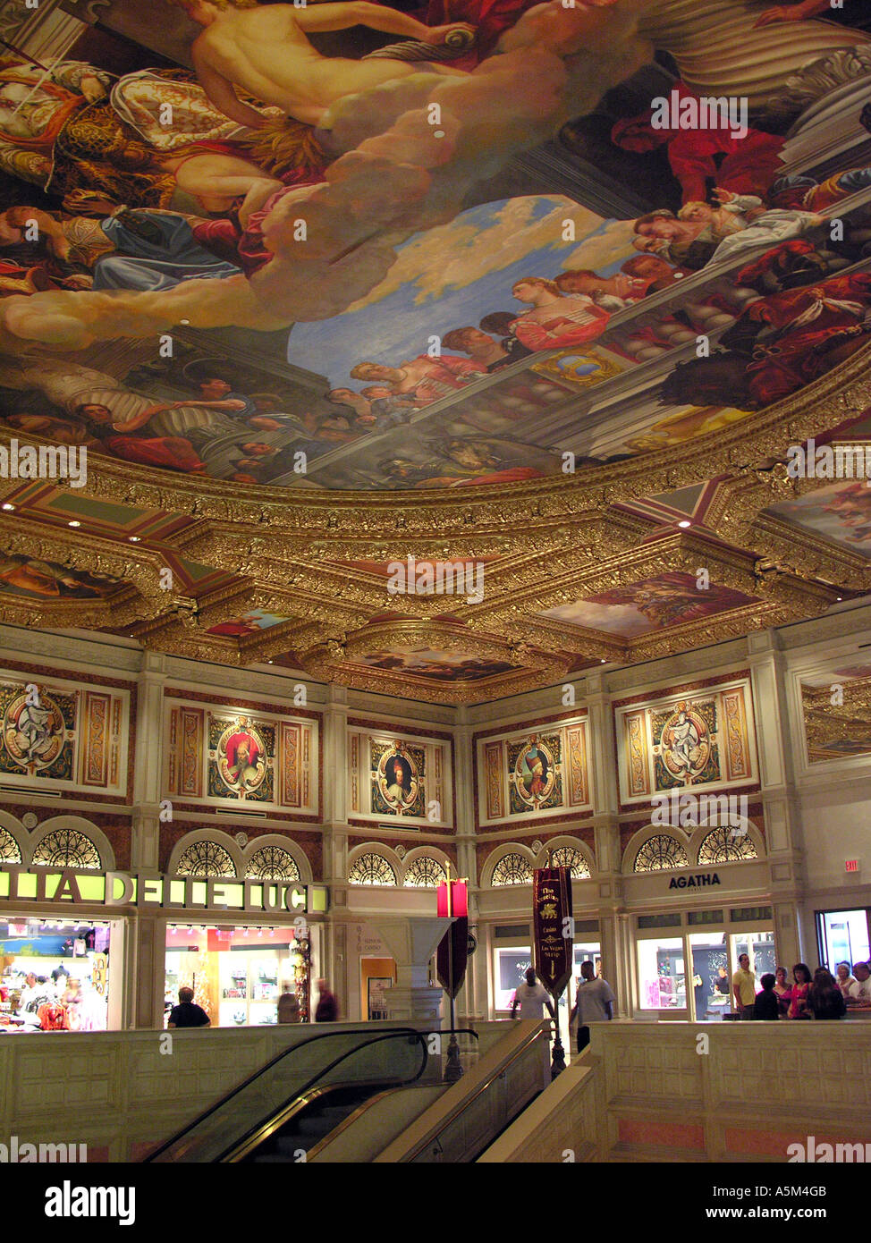 Ceiling Art Venetian Las Vegas Stockfotos Ceiling Art