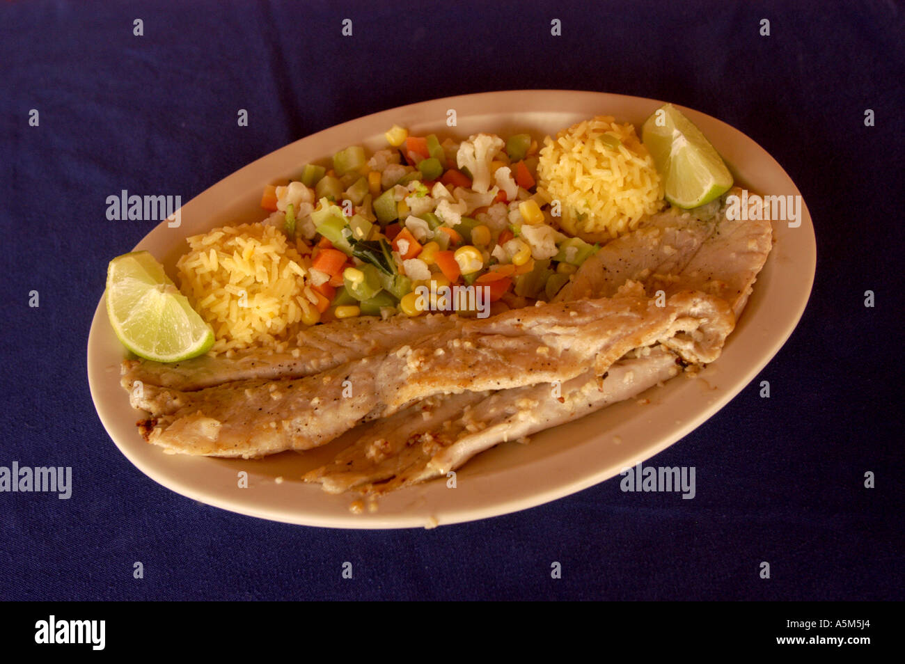 Yucatan Mexiko traditionellen Mittagessen Fischküche Stockfoto