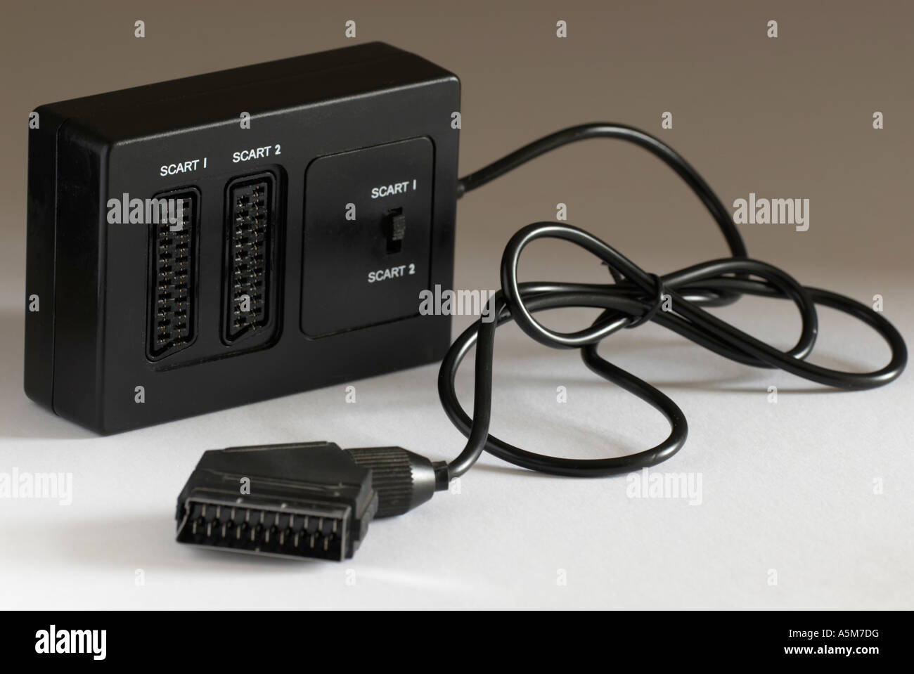 Dual Scart Splitter ^ Box Stockfoto