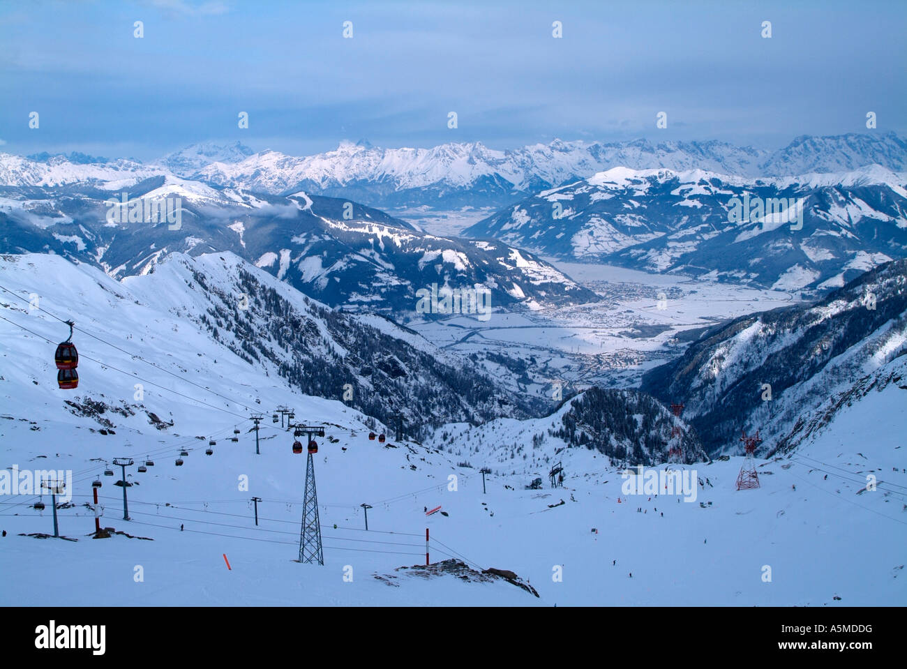 Gletscherjet 2 Seilbahn Kaprun Österreich Stockfoto