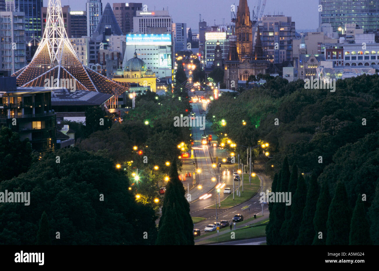 Skyline von Melbourne, Victoria, Australien, Stockfoto