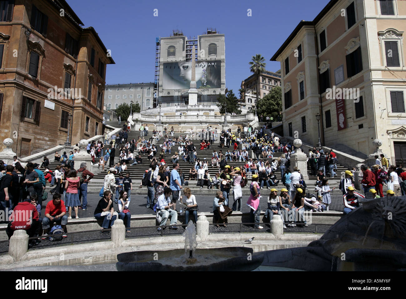 Piazza di Spagna Rom Italien Stockfoto