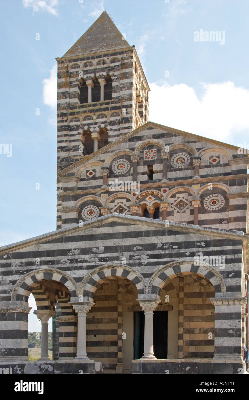 Saccargia Abbey nördlich von Sardinien Italien Stockfoto