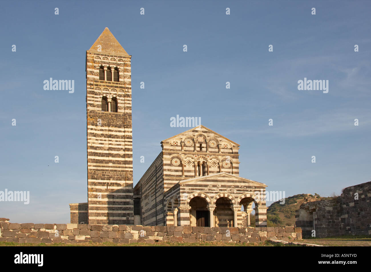Saccargia Abbey nördlich von Sardinien Italien Stockfoto