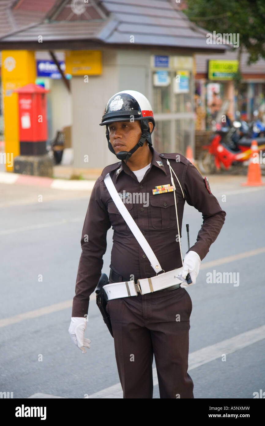 Polizist Ao Nang Krabi Provinz Thailand Asien Stockfoto