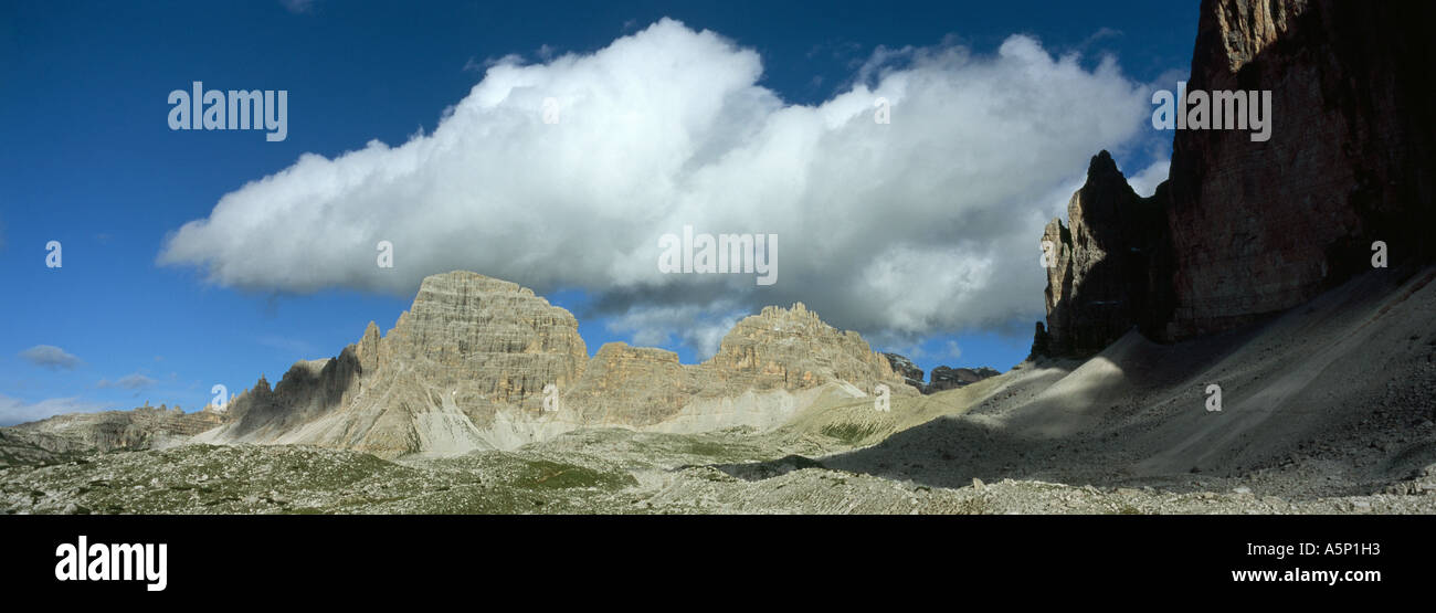 Paternkofel aus der Nähe von Col di Mezzo Dolomiten Italien Stockfoto