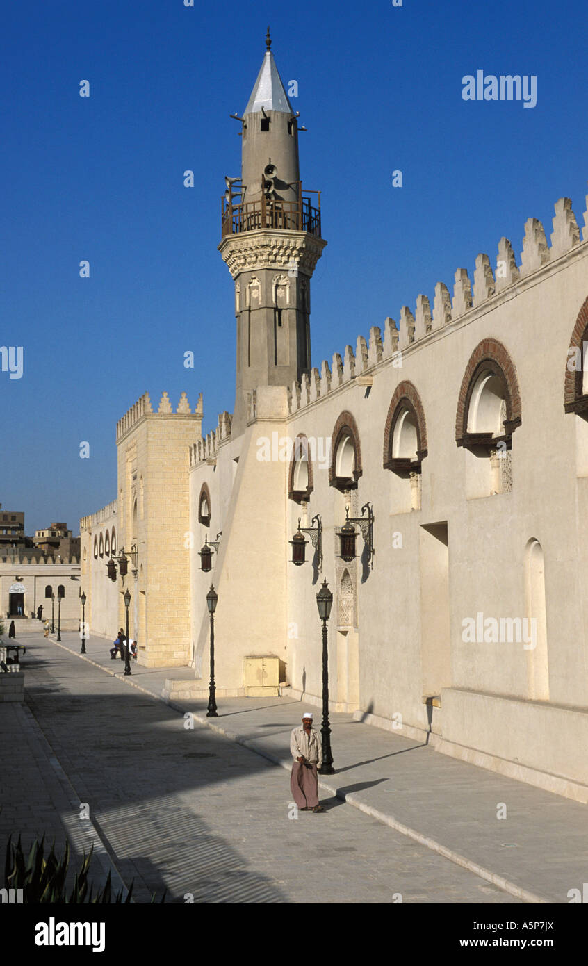 Moschee von Amr ibn al als islamisches Kairo, Ägypten Stockfoto