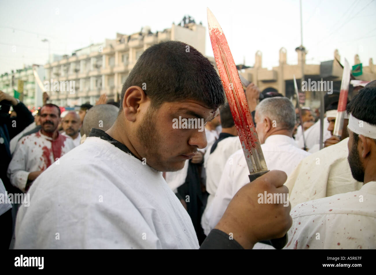 Qama Zanni auf Ashura Tag 02 03 04 Kerbala Irak Stockfoto