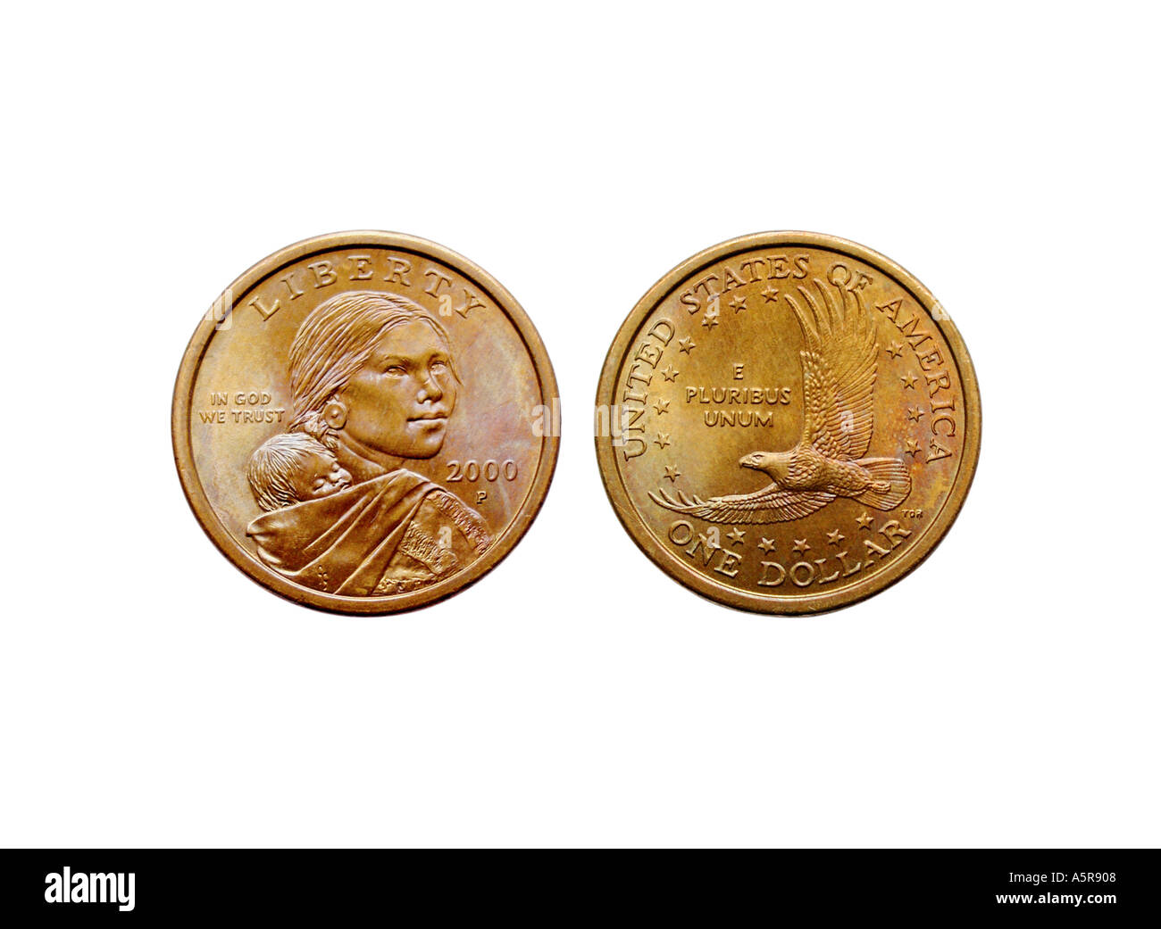 Ein USD-Dollar-Münze Stockfoto