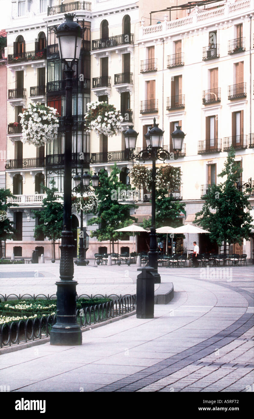 Typische Architektur Plaza del Oriente Madrid Spanien Stockfoto
