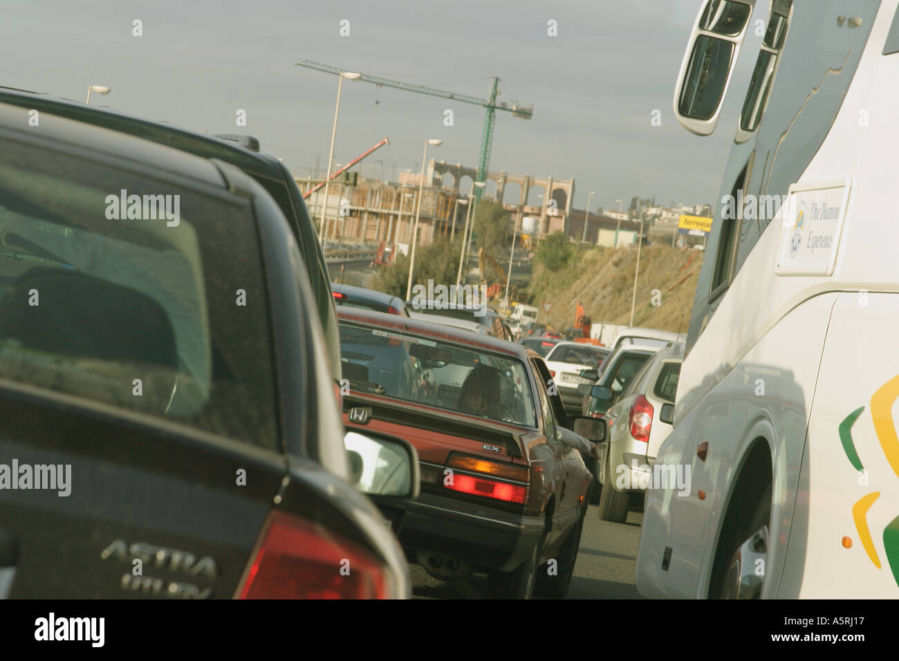 Verkehr-Stau Stockfoto