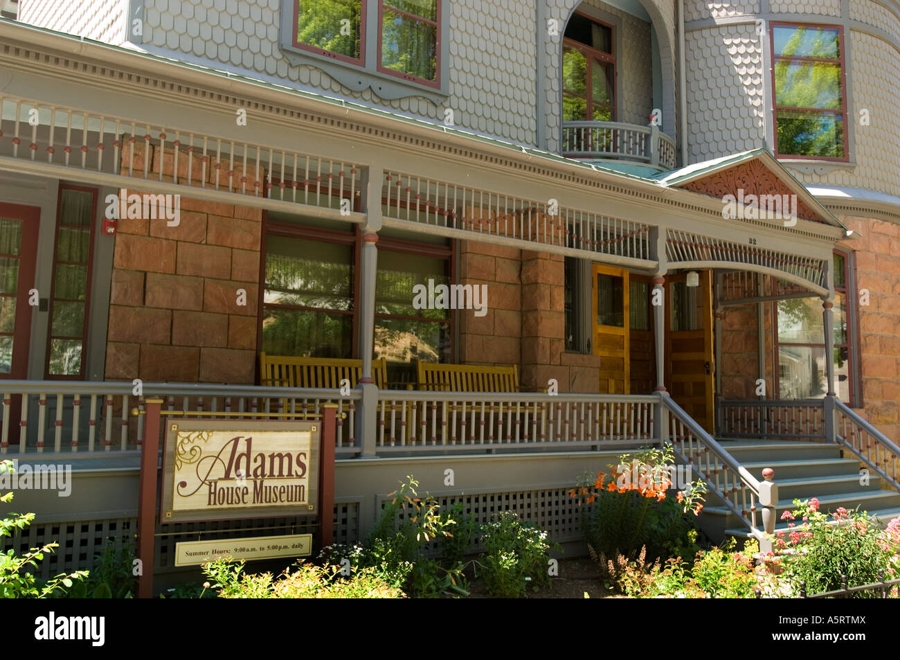 Adams House Museum hat Exponate auf Natur- und Erdgeschichte von Deadwood und der Black Hills Totholz SD Stockfoto