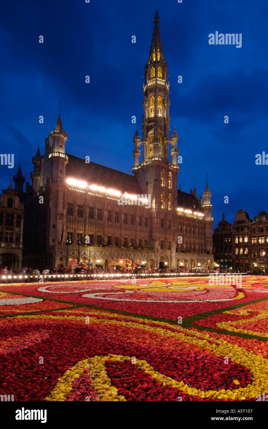 Die Grand Place Flower Carpet 2004 Brüssel Belgien EU Europa Stockfoto