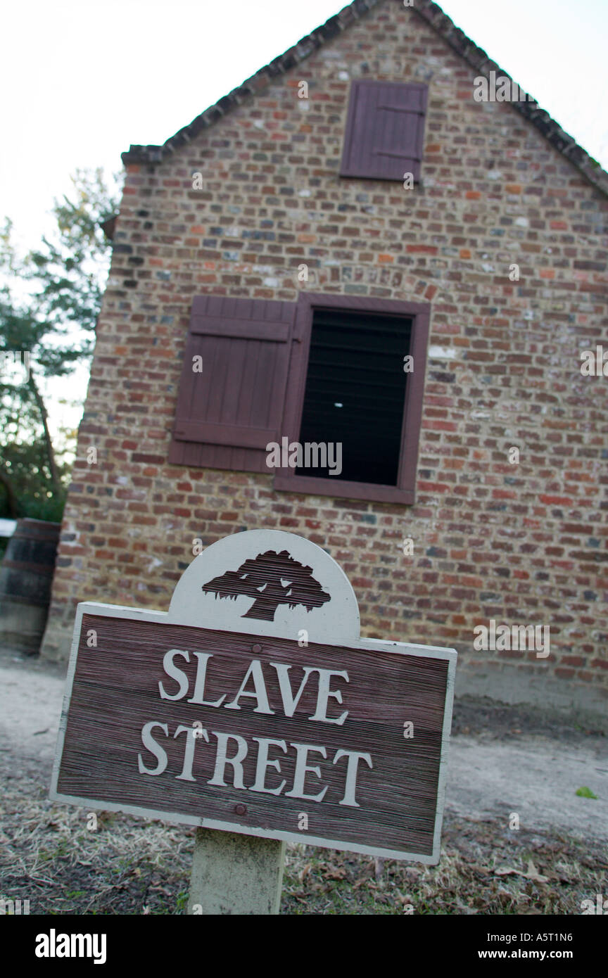 Slave Quarters Boone Hall Plantation Charleston South Carolina Stockfoto