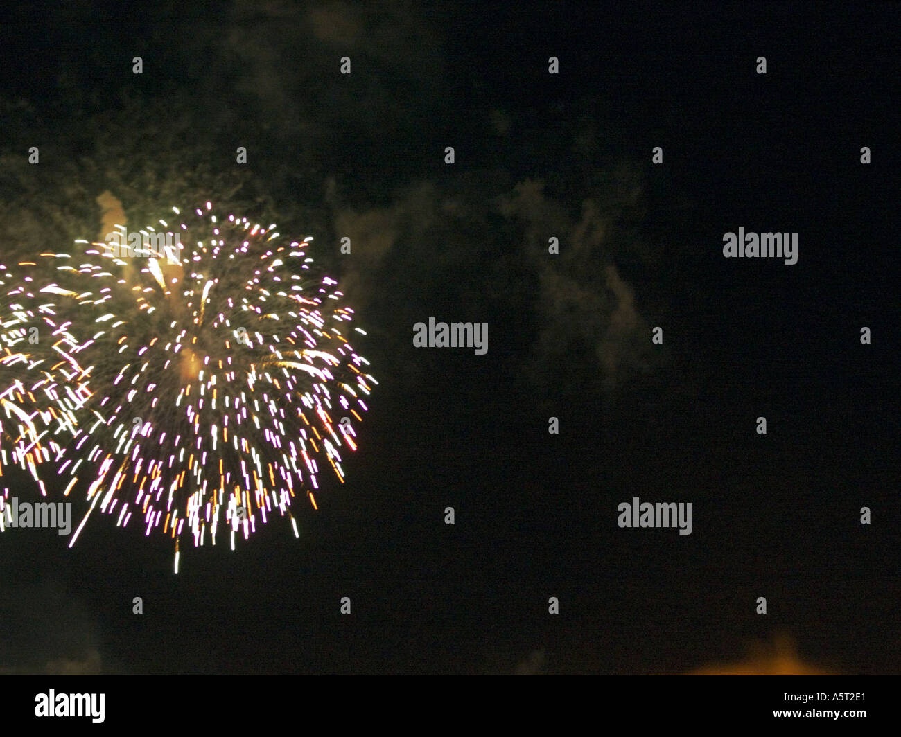 Gibraltar-Feuerwerk, 300 Jahre der britischen Herrschaft zu unterstützen Stockfoto