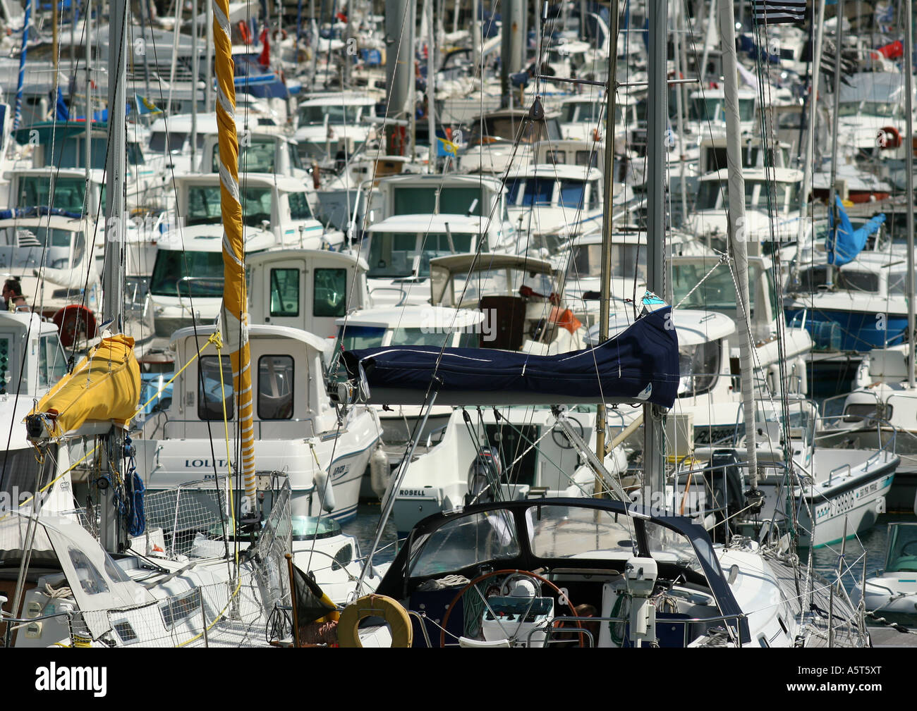 Boote in der Marina, full-frame Stockfoto