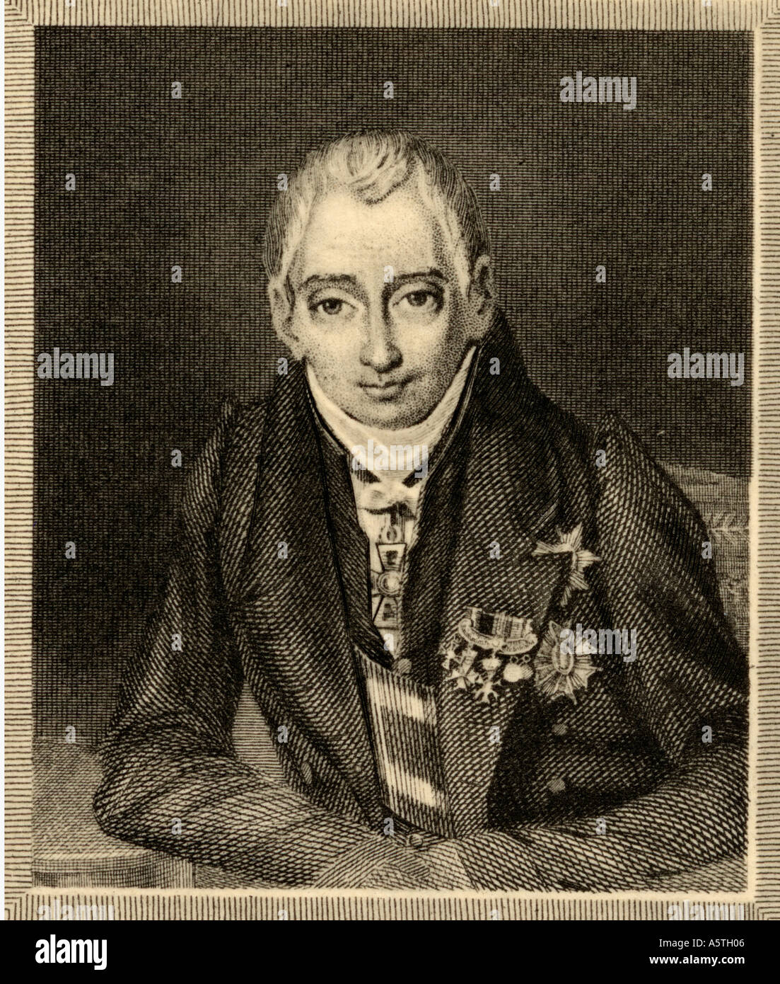Fürst Klemens Wenzel Lothar von Metternich, 1773 - 1859. Österreichischer Staatsmann, Kanzler des österreichischen Kaiserreiches. Stockfoto