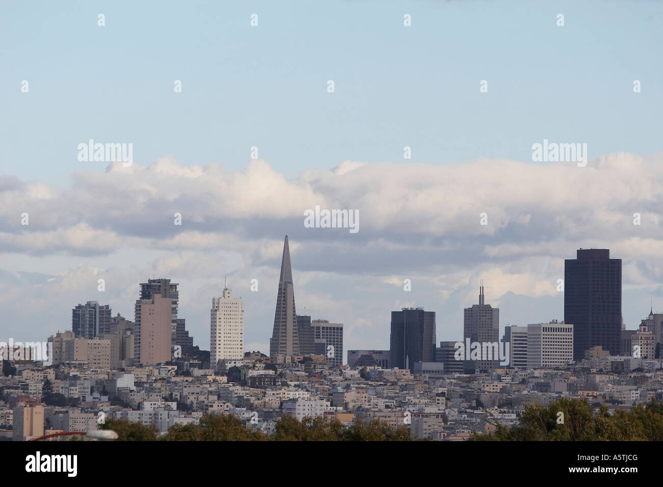 San Francisco-Wolkenkratzer Stockfoto