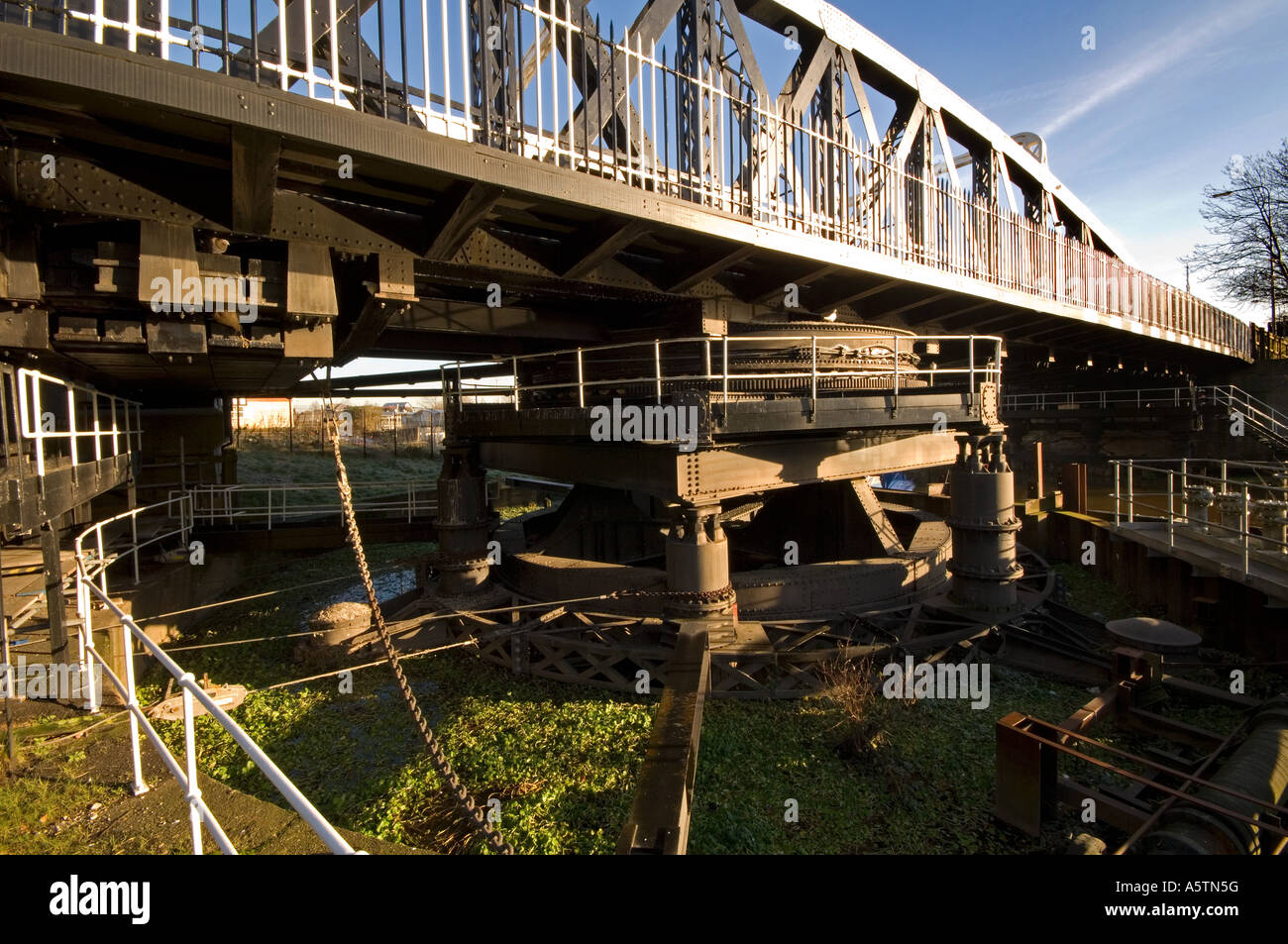 Hayhurst Brücke Engineering Zahnräder und Funktionsweise, Northwich, Cheshire, England, Vereinigtes Königreich Stockfoto