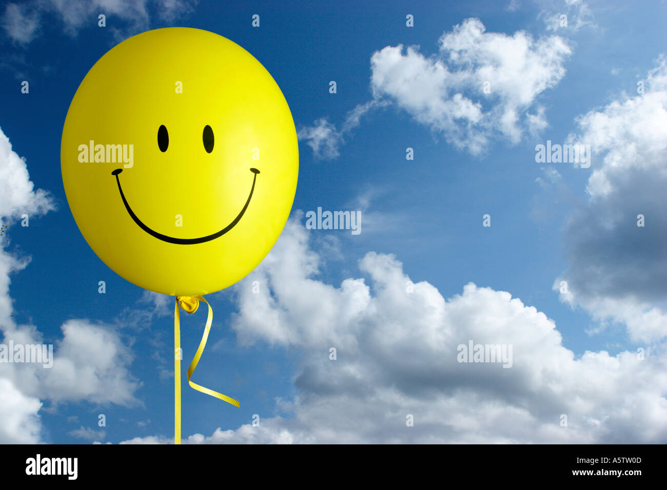 Smiley-Gesicht-Ballon Stockfoto