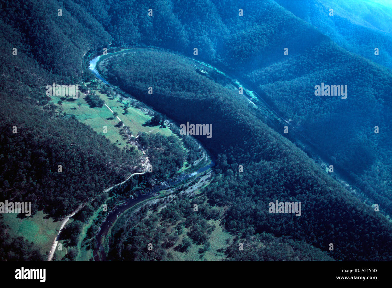 Fluss in der Great Dividing Range-Australien Stockfoto