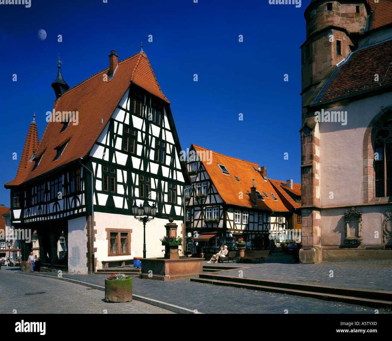 De - Hessen: Michelstadt im Odenwald Stockfoto