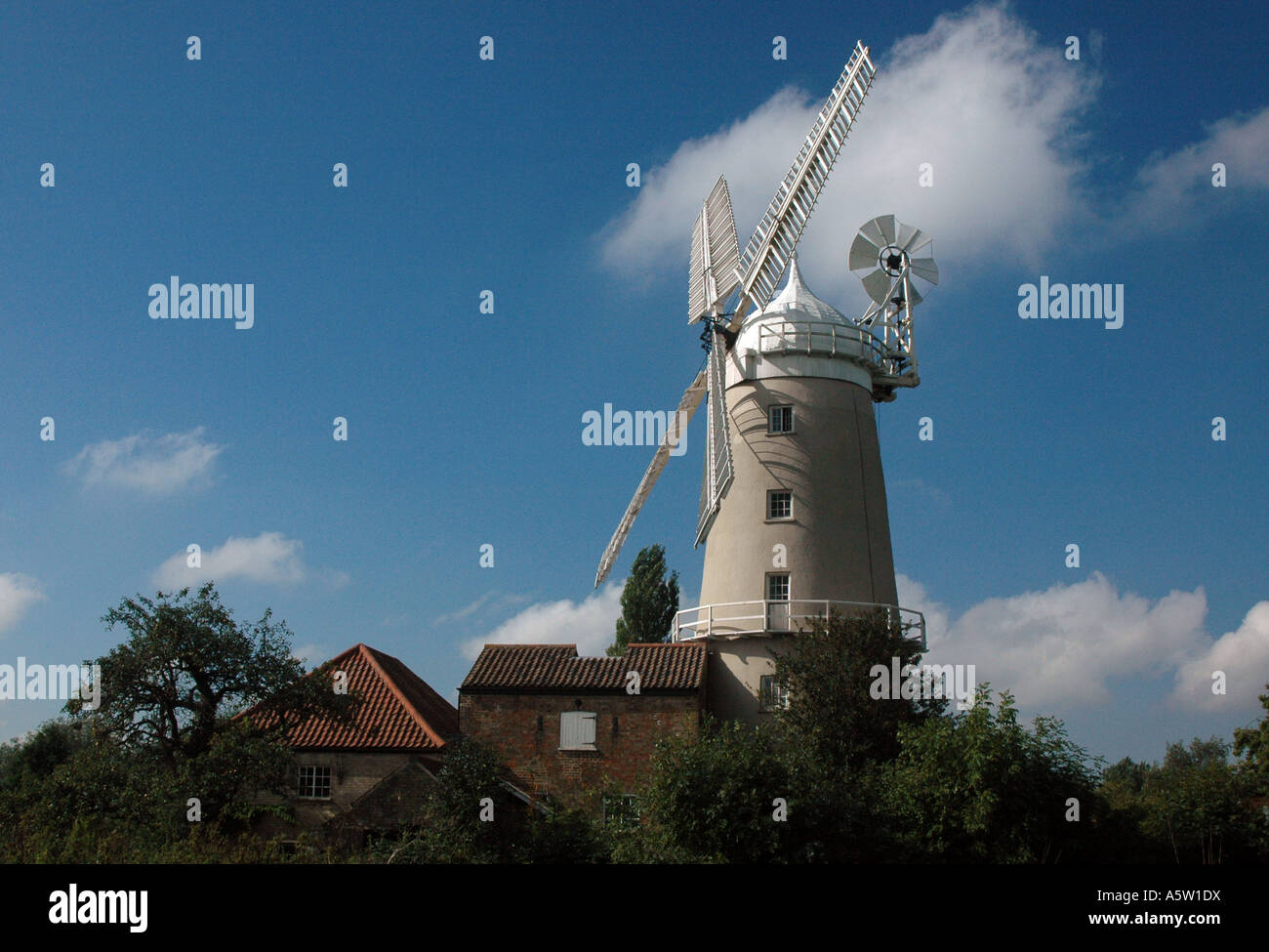 Denver Windmühle Norfolk England UK Stockfoto