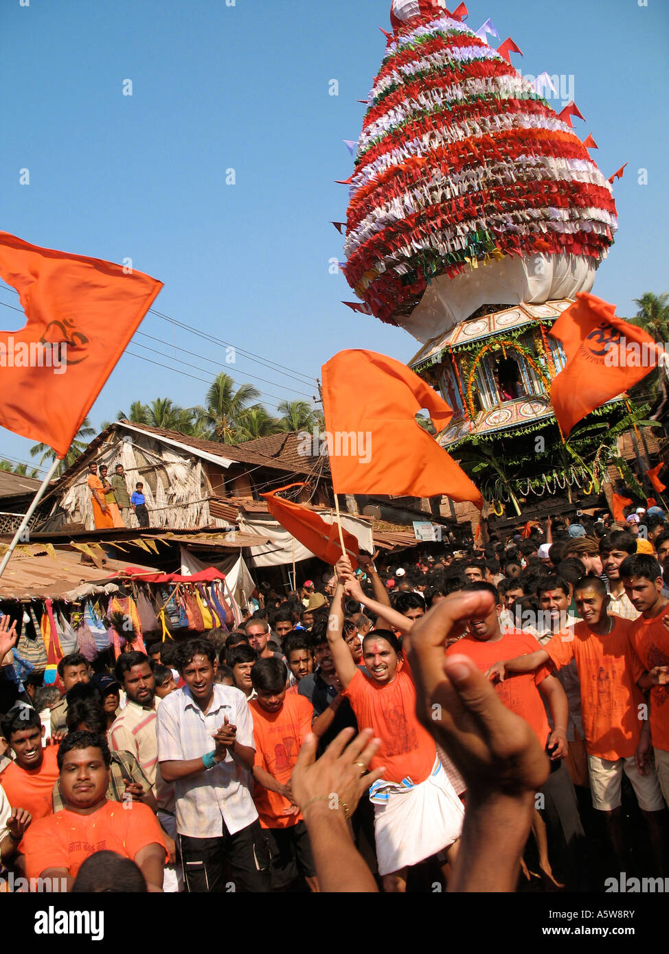 Angelockt Festival in Gokarna Indien Stockfoto
