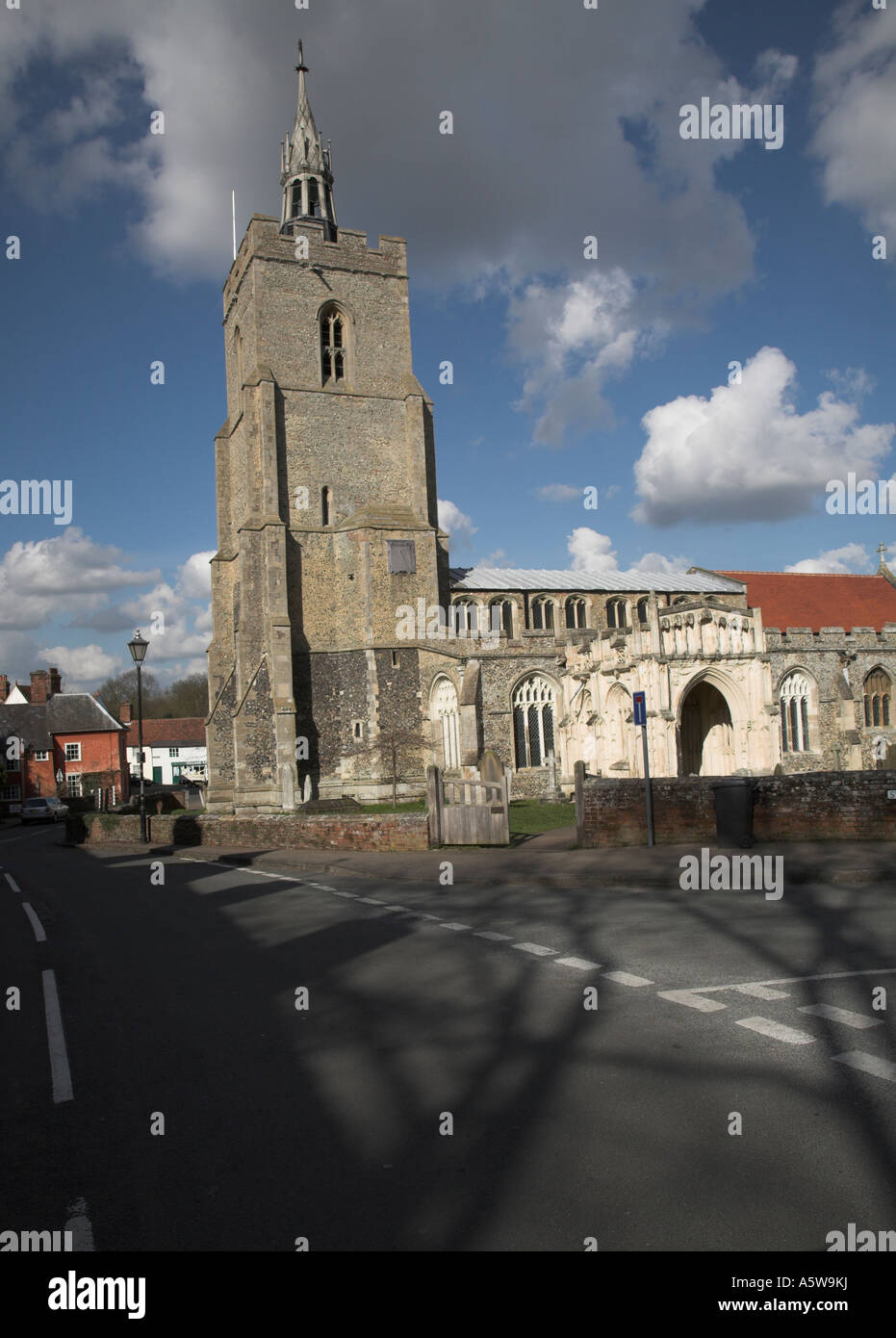 St. Maria Kirche, Boxford, Suffolk, England Stockfoto