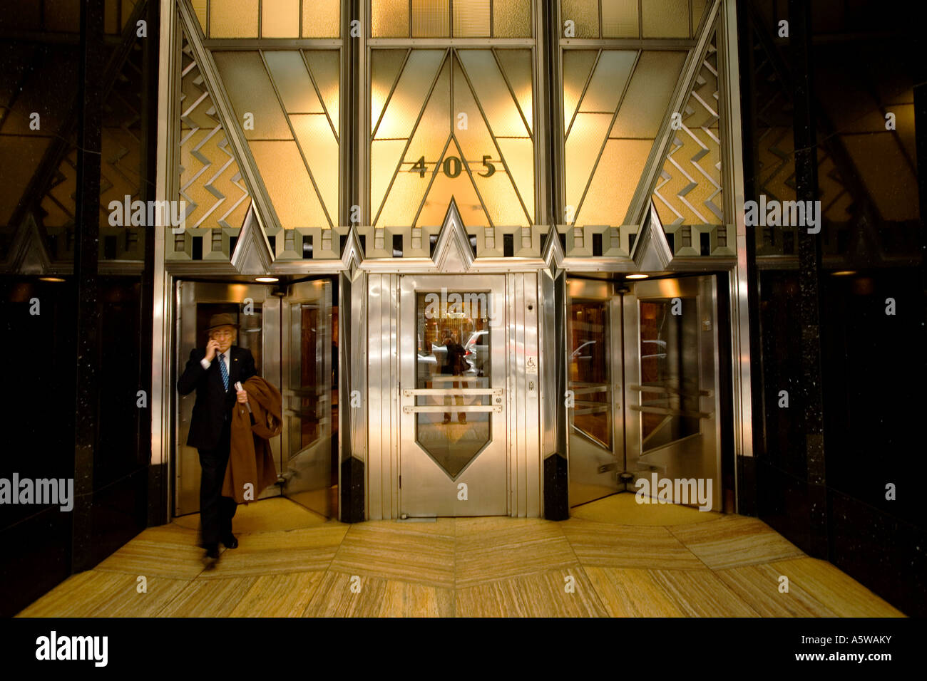 Ausseneingang Das Chrysler Building In New York City Usa