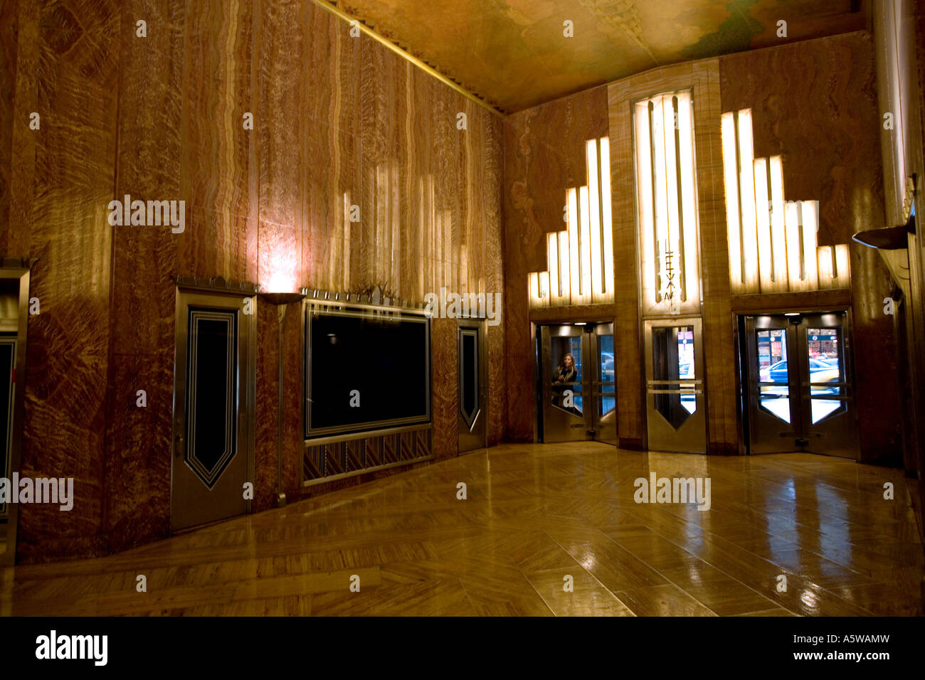 Interior Lobby Detail Auf Das Chrysler Building In New York