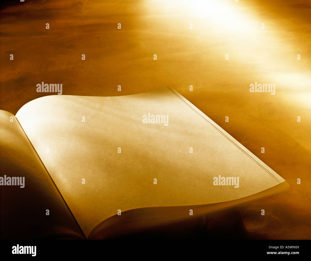 Offenes Buch Stockfoto