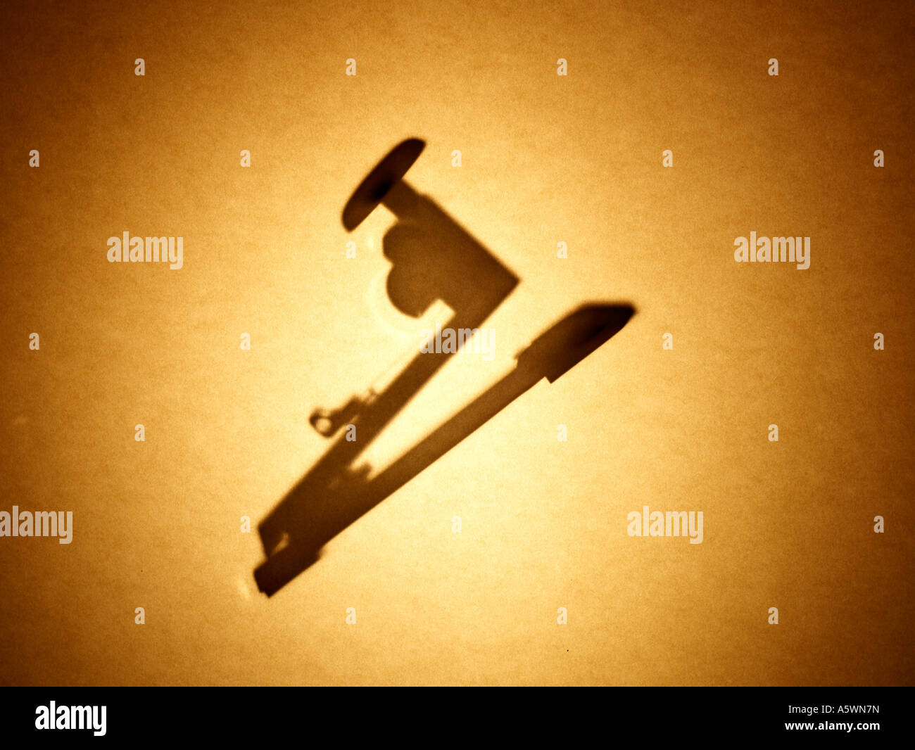 Hefter-silhouette Stockfoto