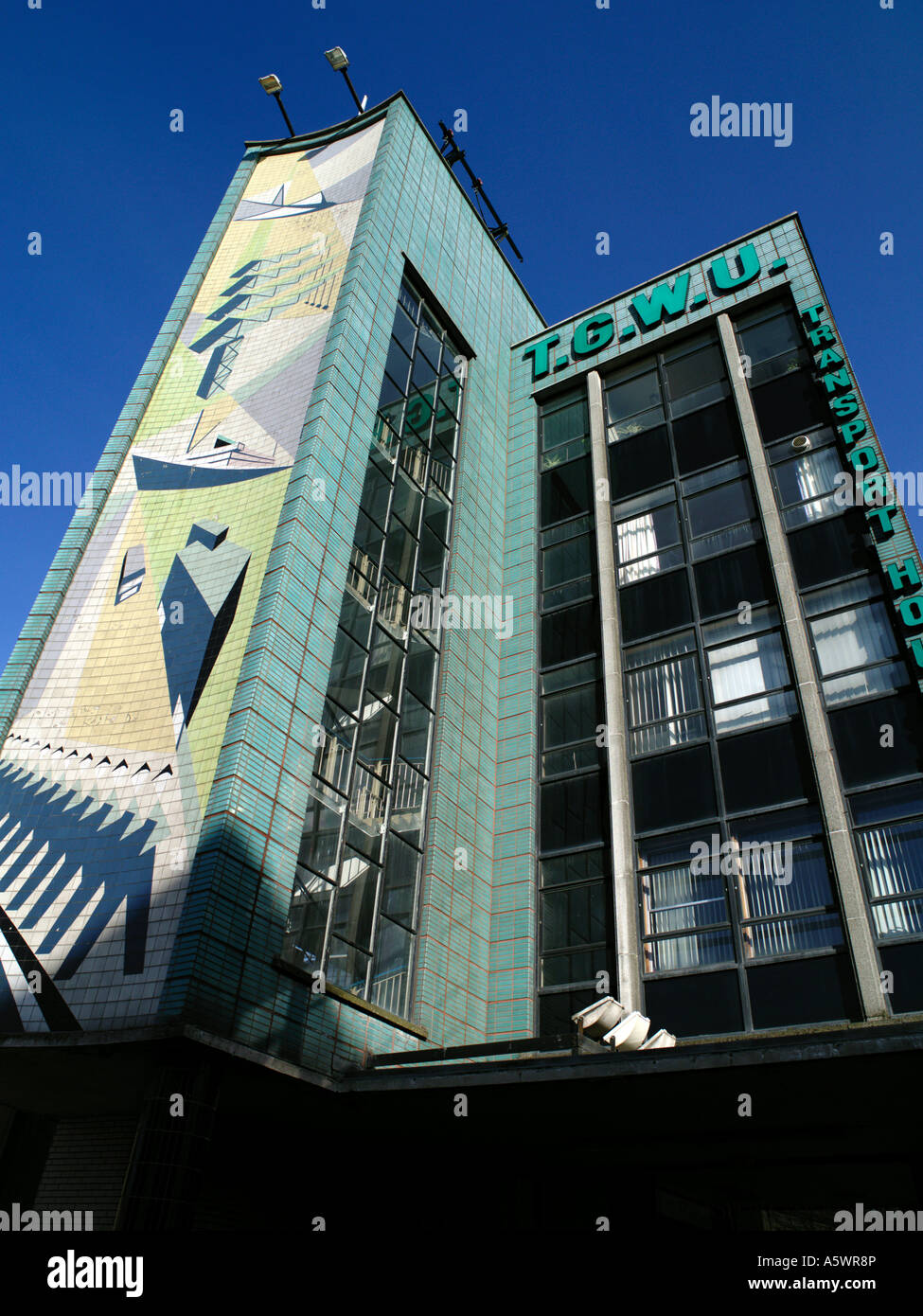 Transport von House, Belfast, Nordirland Stockfoto