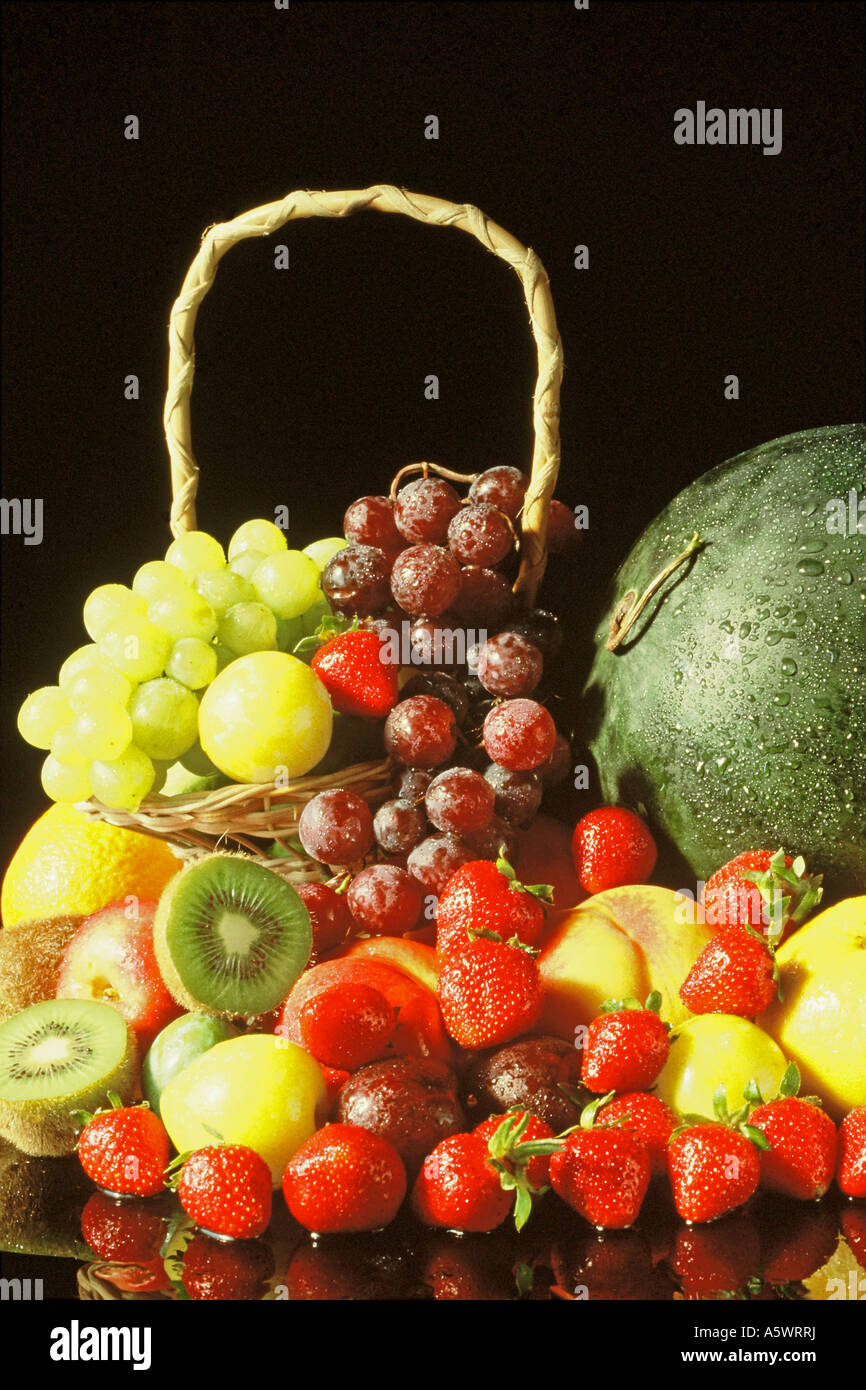Obst-Stilleben Stockfoto