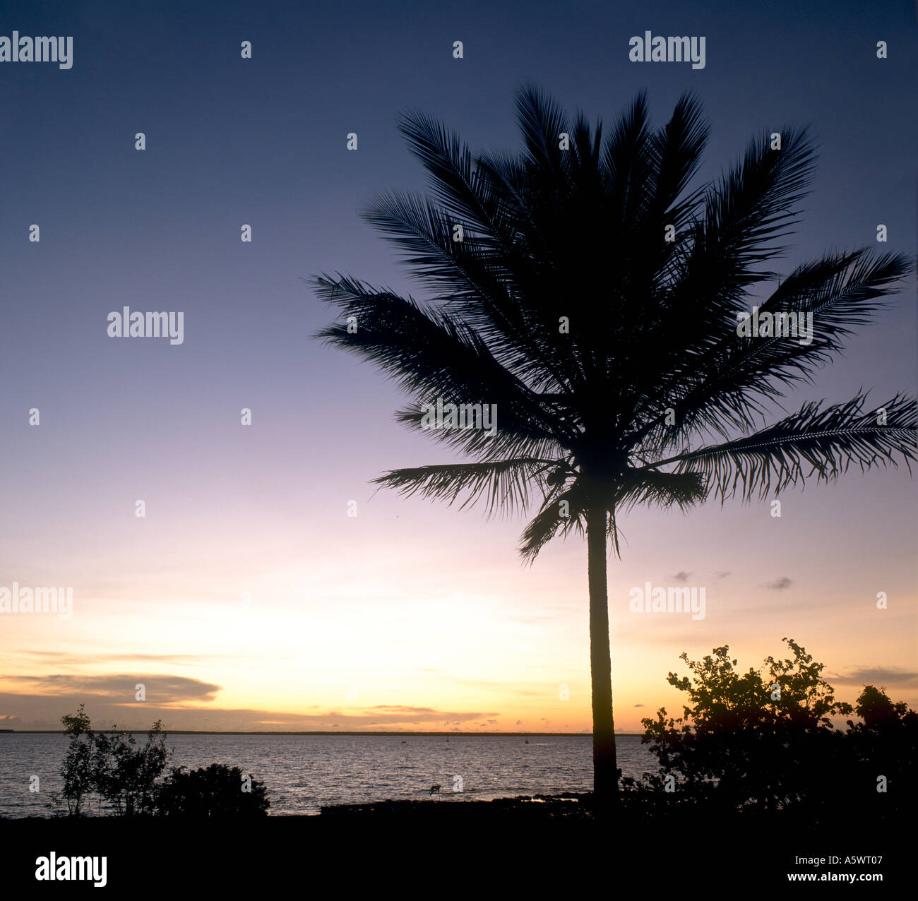 Sonnenuntergang über Fannie Bay, Darwin, Northern Territory, Australien Stockfoto