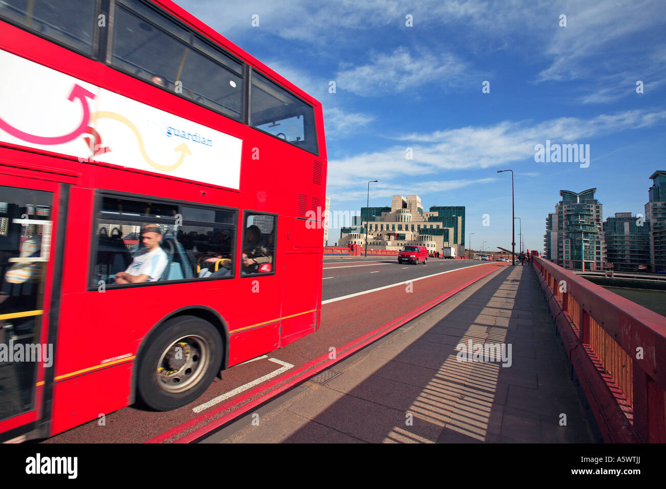 Vereinigtes Königreich Zentrum London sw6 ein Blick der Vauxhall bridge Stockfoto