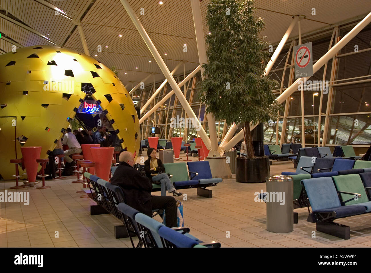 Flughafen Schiphol, Interieur, Amsterdam Stockfoto
