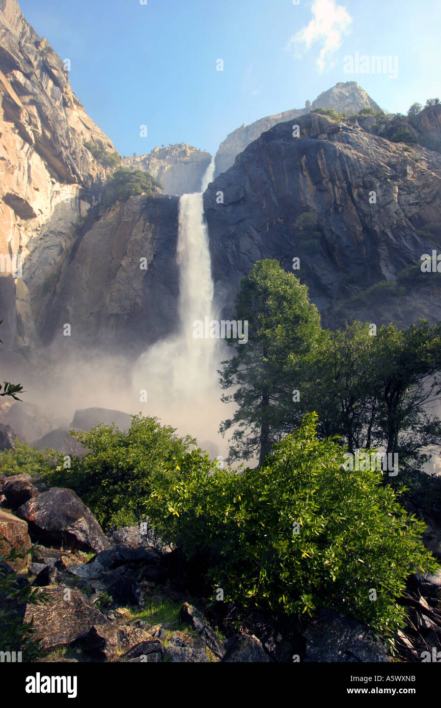 unteren Yosemite falls, Yosemite-Nationalpark Stockfoto