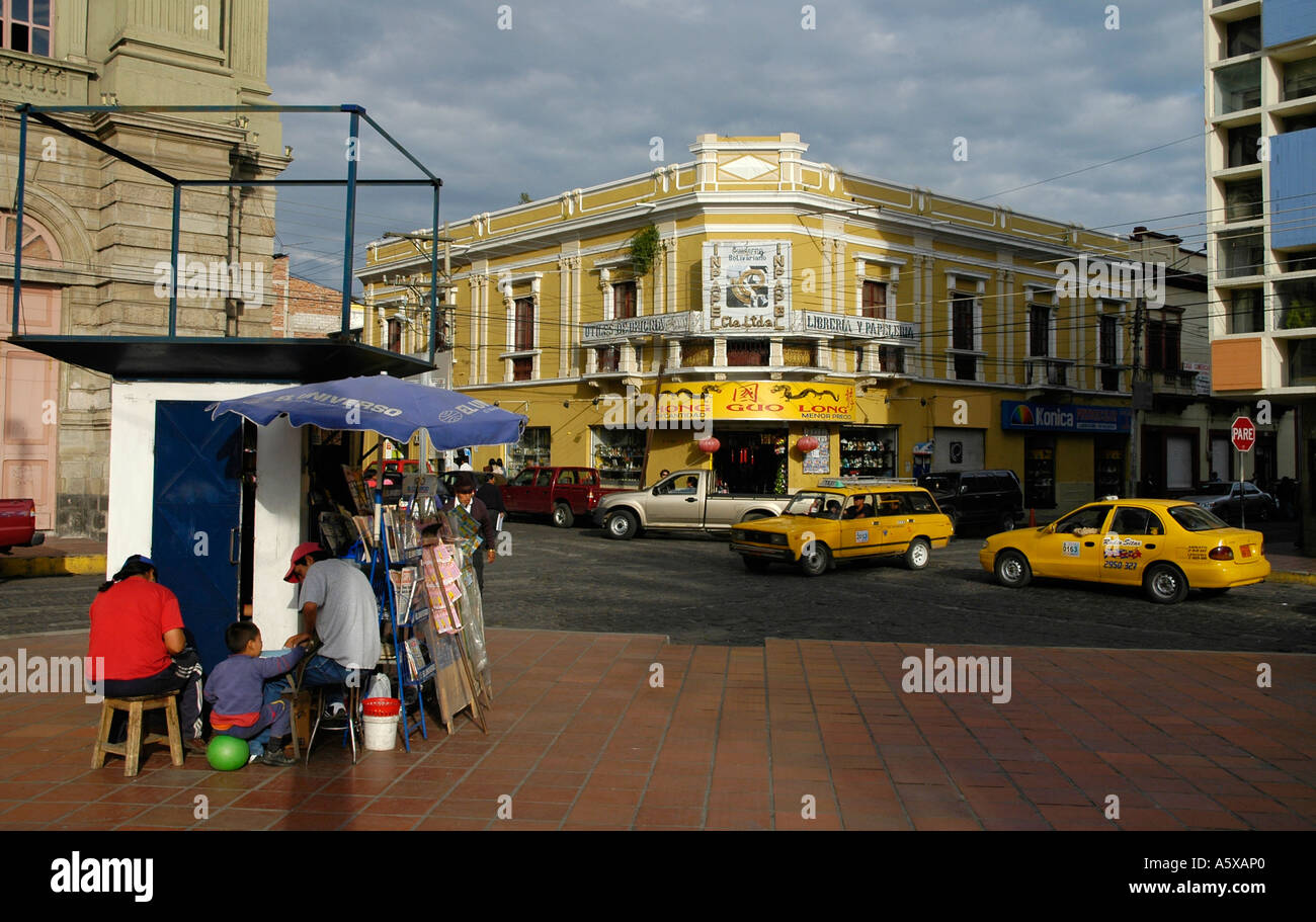 Kiosk in Sucre Park, Riobamba, Provinz Chimborazo in Ecuador, Südamerika Stockfoto