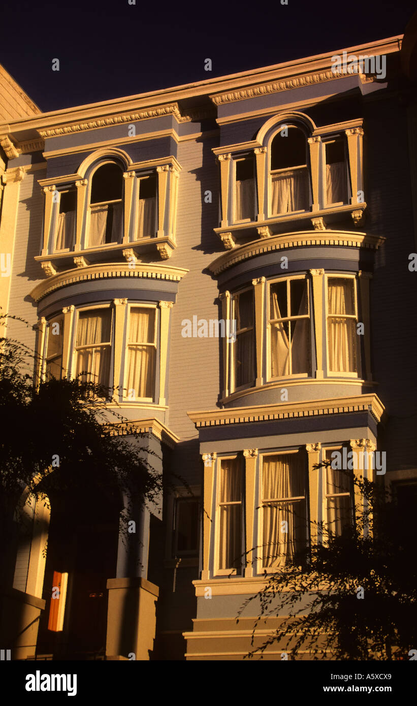 Kalifornien San Francisco viktorianische Haus außen Stockfoto